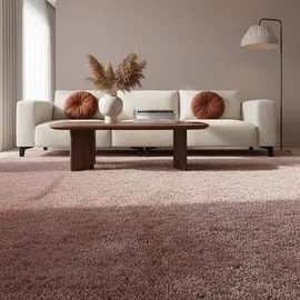 KADIMA DESIGN Hochflorteppich, Rosa, 100x200 cm, – Böden, Teppiche, Hochflorteppiche & Shaggys
