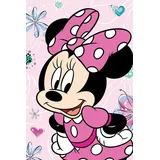Jerry Fabrics Minnie Mouse Flauschdecke Schmusedecke Kuscheldecke 100 x 150 cm