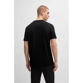 Boss Green V 10256064 Kurzarm-T-Shirt Mit V-ausschnitt Black M