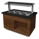 Saro Salatbar Premium Line SB-K130 Braun/Schwarz