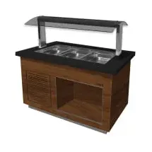 Saro Salatbar Premium Line SB-K130 Braun/Schwarz