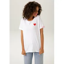 Aniston CASUAL T-Shirt Rot/Weiß 40/42