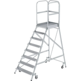 MUNK Aluminium-Podestleiter 8 Stufen 50108
