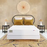 Matratze Origine, Naturlatex, Mittelfest, 24 Cm, 7 Zonen Ecru/Leinen 140 x 190 cm