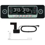 DIETZ Retro 301 DAB/BT Classic/Oltimer Autoradio USB/MP3/BLUETOOTH - Farbe Schwarz - inkl. DAB+ Antenne