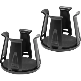 Piuluvor® Getränkehalter Auto, 2 Stück Auto Getränkehalter Universeller Becherhalter Auto Selbstklebender Auto Becherhalter für Kaffeebecher und Getränkedose (Schwarz)