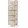 [en.casa] Kommode Maldon 122 x 37 x 35 cm 5-tlg. Natur/Beige