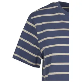 URBAN CLASSICS Ladies Striped Boxy Tee - Weiß