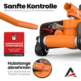 autoria Wagenheber 2,5T Stahl orange