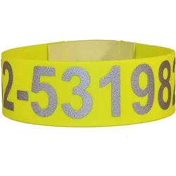 Breite Biothane-Signalhalsung, neonorange, 36 cm