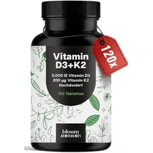 bloom naturals beauty supplements Vitamin D3 K2 Tabletten 120 St.