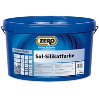 ZERO Sol Silikatfarbe Mineralfarbe Fassadenfarbe weiß 2,5 L (13,16 EUR pro l)