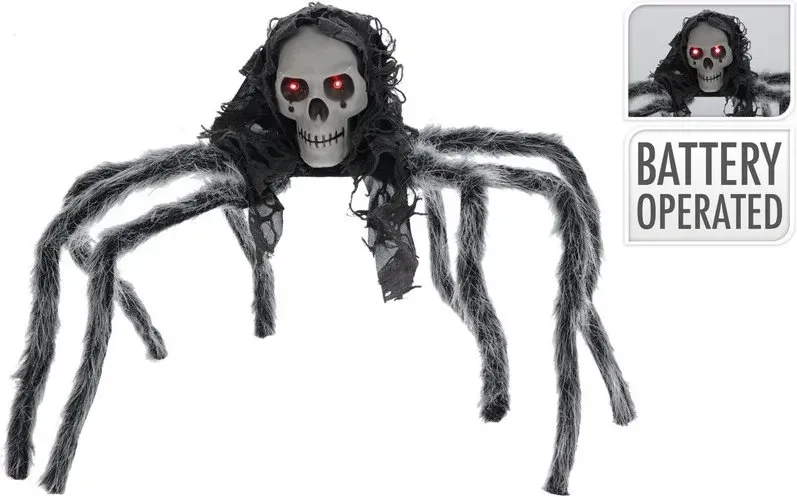 Halloween SPIDER WITH BENDABLE LEGS LED