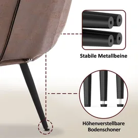 MCombo Relaxsessel 4778/79 Mikrofaser 0 x 0 x 0 cm Braun mit Kissen