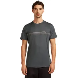 Icebreaker Merino 150 Tech Lite Range Stripes Obsidian S