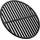Wiltec Grillrost Ø 34,5 cm Gusseisen Schwarz