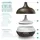 Arendo Luftbefeuchter, Aroma Diffuser in Holz Design mit LED, Diffusor, Timer Funktion, 7-Farben Wechsel, 300ml, Dunkelbraun