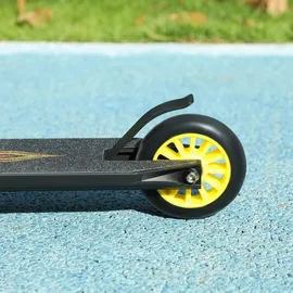 Homcom Stunt Scooter, Stuntscooter mit ABEC 9 Kugellagern, Kickscooter mit 100 mm Kunstleder Räder - Gold