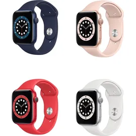Apple Watch Series 6 GPS 44 mm Aluminiumgehäuse blau, Sportarmband dunkelmarine