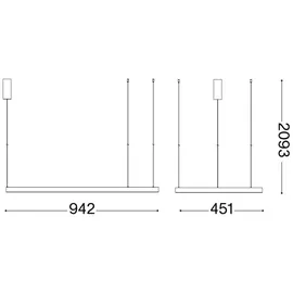 Ideal Lux Waves 1-flg. 94 cm rund weiß
