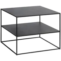 VCM Pebble Couchtisch 65 x 65 cm schwarz.