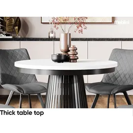 meblini Ø 100 cm weiß