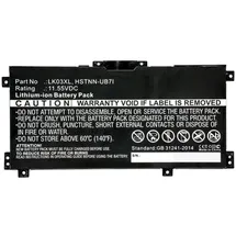 HP Battery 3 Cell 52Wh 4.55Ah LI (L08855-856)