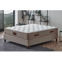 Taschenfederkernmatratze YATAS BEDDING "Majestät First Class Cool&Wool, Matratze in 90x200 weitere Größen", weiß, B:160cm H:30cm L:200cm, Bezug: 100% Polyester. Bezug (unten): 59% Polyester, 41% Polyethylen, Matratzen, Taschenfederkernmatratze, H2, Wendematratze, ergonomisch, atmungsaktiv