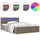 vidaXL Bett mit Bettkasten 140 x 200 cm Taupe