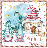 Ti-Flair Servietten Papier 33x33cm 3-lagig - hochwertige Einweg Weihnachtsservietten
