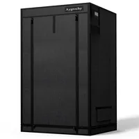 Aygrochy Growzelt 100x100x200cm, Indoor Grow Tent mit Reflektierende Mylar Zuchtzelte, abnehmbaren Boden Tablett,für Pflanzen wachsen Raum