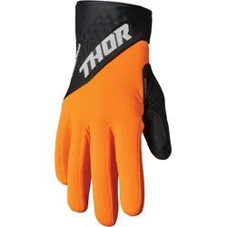 Thor Spectrum Cold Weather Motocross Handschuhe, schwarz-orange, Größe S für Männer