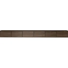 Selsey Framme Hängendes TV-Board 300 cm Braun Holz