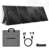 CTOLITY 200W Tragbares Solarpanel, 20.5V Faltbares Solarpanel Kit mit 10 Anschlüssen, Solar Panel mit Ständern, IP65 Wasserdicht Solar Ladegerät für Camping Portable Power Station Laptops Wohnmobil