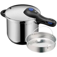 WMF Perfect Plus One Pot Schnellkochtopf mit Dampfgareinsatz, 6,5 Liter