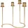 Atmosphera Créateur d'intérieur Kerzenhalter MARGY Metall Gold