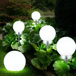 ETC Shop LED Solar Steckleuchte weiß 5er Set