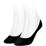 Tommy Hilfiger Damen Füßlinge, Vorteilspack - Socken,TH, Baumwolle, 35-42, einfarbig Schwarz 39-42