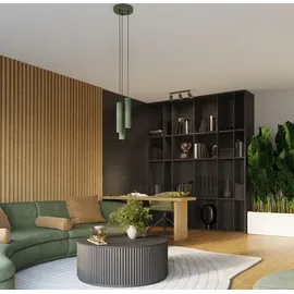 Sollux Lighting Wandleuchte - Deckenleuchte Karbon 3L olivgrün