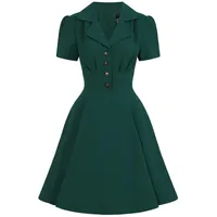 Hell Bunny Kleid Vera Lynn Retro Vintage Swingkleid Rockabilly, Größe:L - L