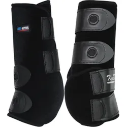 Kentaur Gamaschen Dressur Neopren vorne - schwarz - 1