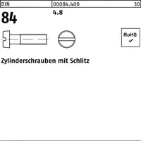 Industrial Quality Supplies DIN 84/ISO 1207 Zylinderkopfschraube M8x40 Stahl