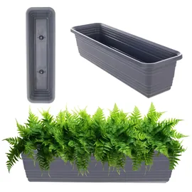 Kadax Blumenkasten 60 x 11,5 x 14,5 cm Anthrazit