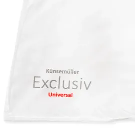 Künsemüller Exclusiv Faserbettdecke warm 200 x 200 cm Daunen-Feeling durch modernste Fasertechnologie - Weiß