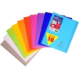 Clairefontaine 10x Koverbook, Heft 17x22cm, 48 Blatt liniert Sortiert 951501C-