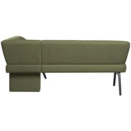 Home Affaire Eckbank HOME AFFAIRE "Aretha Küchenbank, Polsterbank, Esszimmerbank, Breite 215 cm", grün (mayfly, schwarz), B:215cm H:86cm T:150cm, Massivholz, Polyester, Polyurethan, Sperrholz, Sitzbänke, Eckbank, Moderne Bank in tollen Farben, Nosagfederung, anzahl