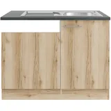 OPTIFIT Spülenschrank Livorno290 110 x 60 x 84,8 cm Wildeiche Nachbildung