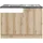 OPTIFIT Spülenschrank Livorno290 110 x 60 x 84,8 cm Wildeiche Nachbildung