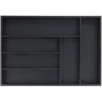 Relaxdays Besteckkasten für Schubladen, 6 Fächer, HxBxT: 5x43x30,5 cm,