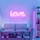 just light. Just Light LED-Bild NEON-LOVE, 34,3 x 12,5 cm